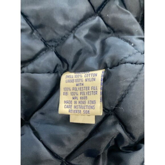 Burnham Jacket Men's Size L Color Brown Canvas Bomber Style Quilted Lining - Picture 6 of 10